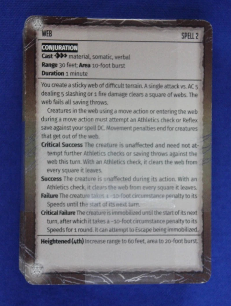 Pathfinder 2E Spell Cards & Basic Cantrips Lot of 6 Occult Focus Divine Primal