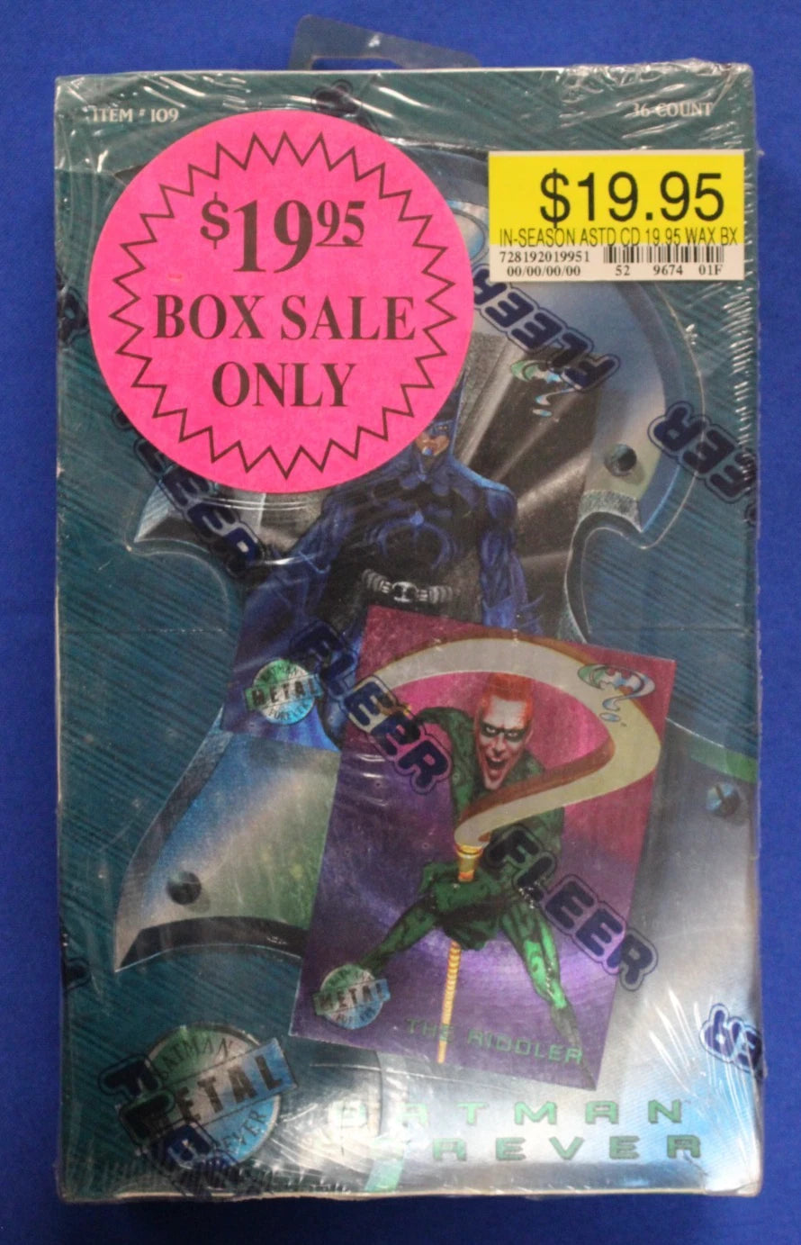 Fleer Metal 1995 Batman Forever Trading Card Box Factory Sealed