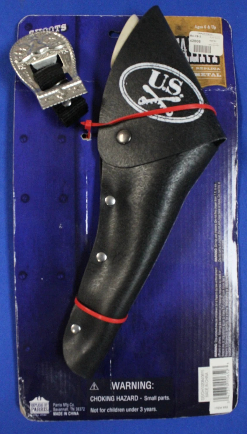 Parris US Cavalry & Johnny Reb Pistol Cowboy Western Replica Toy Cap Gun Lot