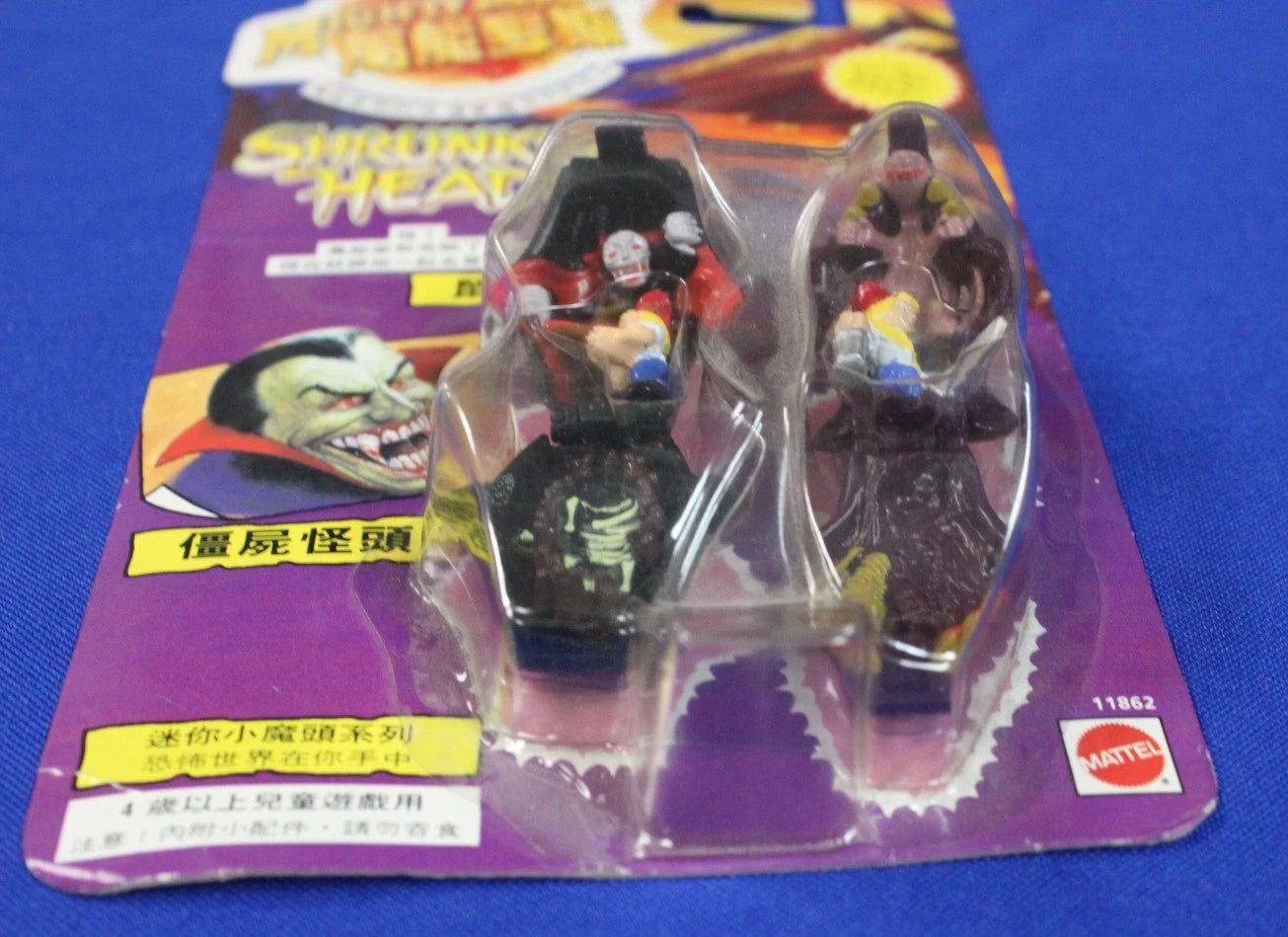 Mattel Bluebird 1993 Japan Mighty Max Shrunken Heads Vampyre & Rat Trap Japanese