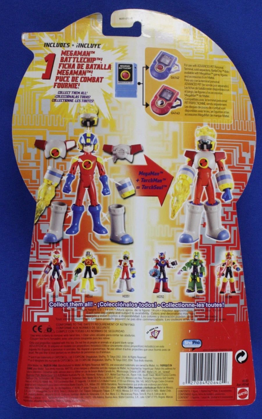 Mattel 2004 Megaman NT Warrior Deluxe TorchSoul Unopened Complete in Box