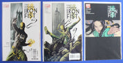 The Immortal Iron Fist #1-2 + HTF #2 2nd Print Variant VF+