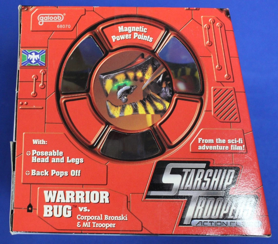 Galoob 1996 Starship Troopers Action Fleet Warrior Bug vs. Corporal Bronski &amp; MI Trooper Action Figure