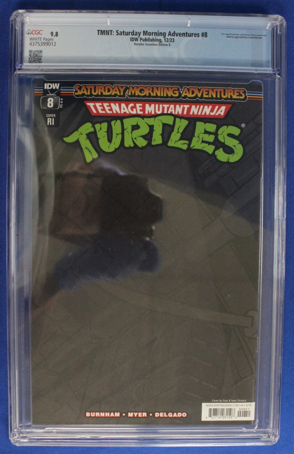 TMNT Saturday Morning Adventures #8 1:25 Virgin Variant CGC 9.8 NM/M