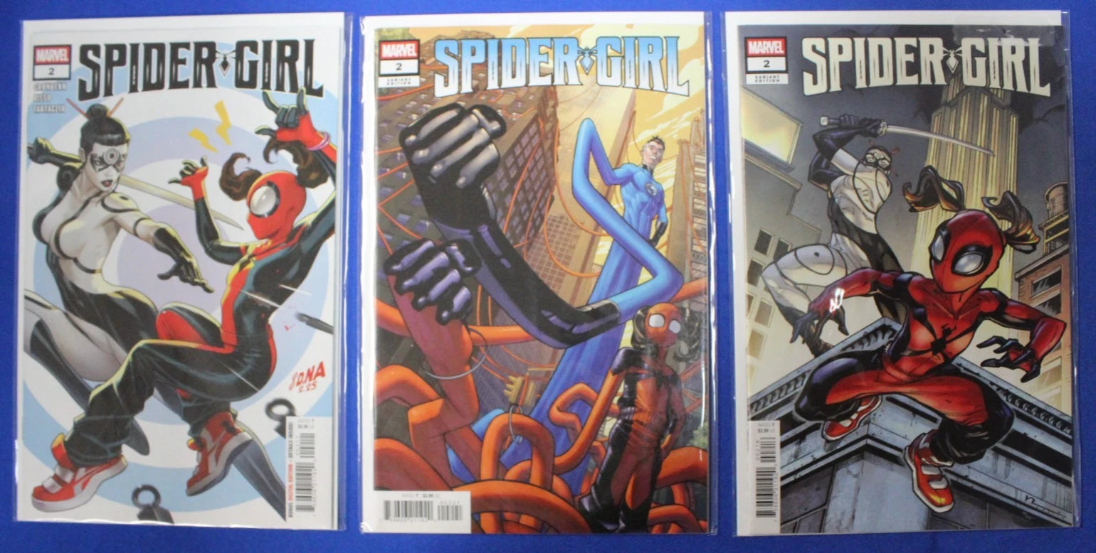 Spider-Girl #1-7 Near Complete Set + Variants Lot of 9 VF/NM