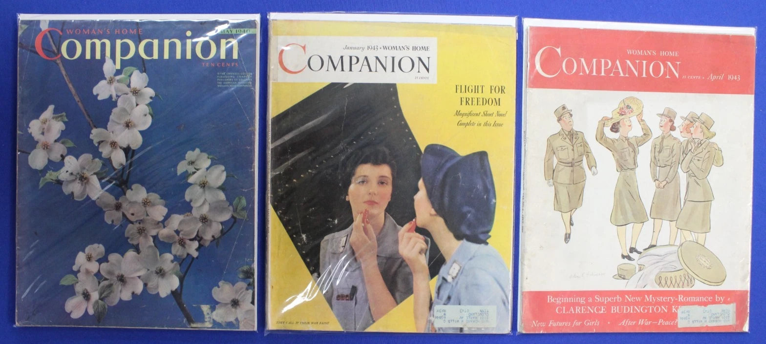 Woman's Home Companion Magazine Lot of 3 VG May 1940 January April 1943