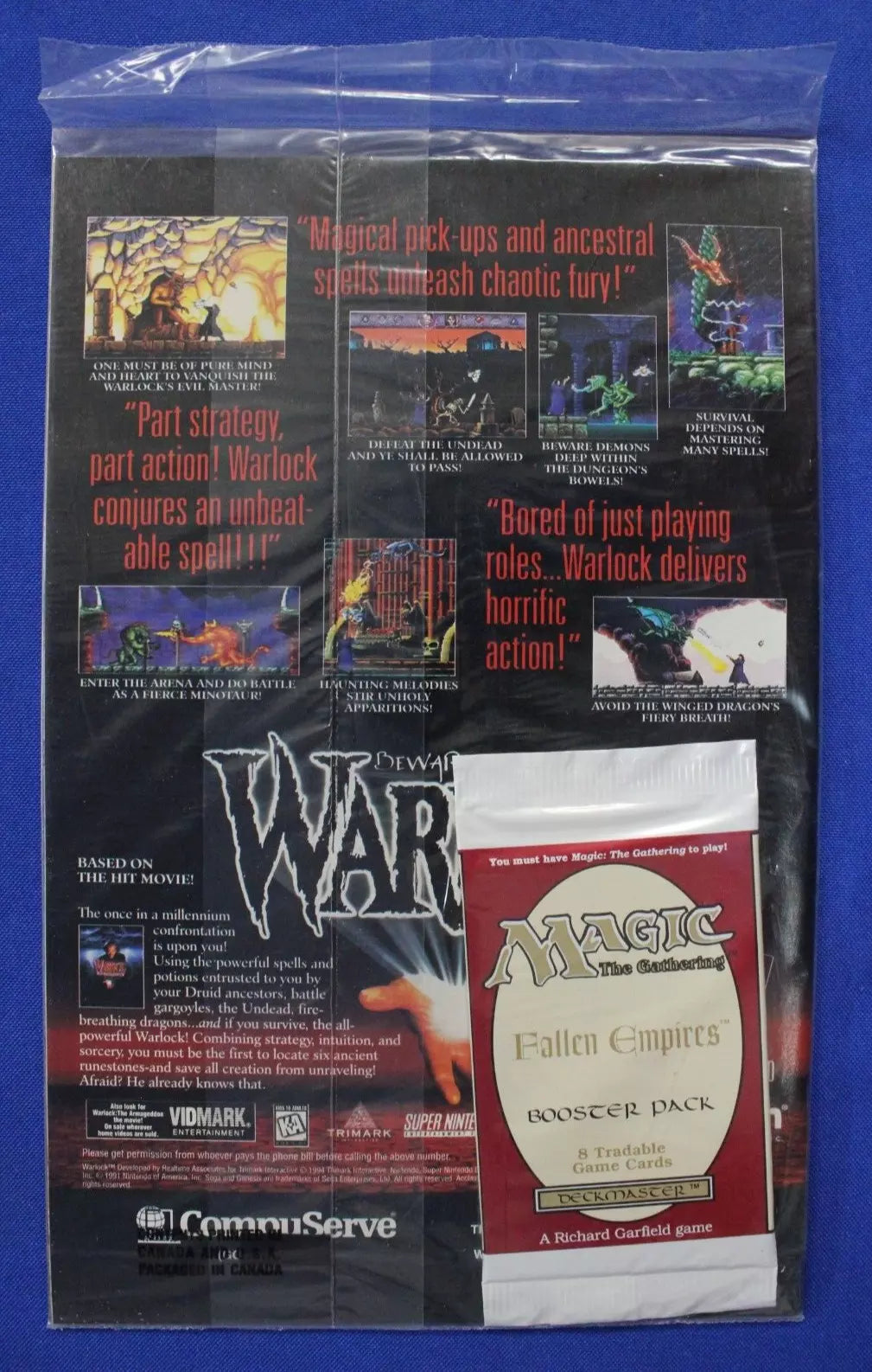 Magic the Gathering Fallen Empires #1-2 Complete Set Polybagged VF