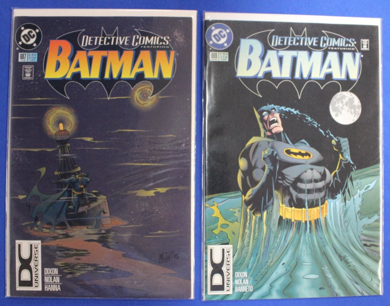 Detective Comics Batman #687 & 688 DC Universe Logo Variants VF