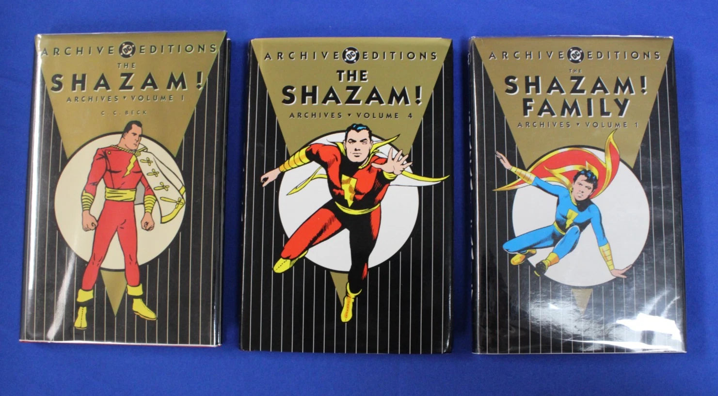 DC Archive Editions Shazam! Vol 1 & 4 & Shazam! Family Vol 1 Lot of 3 Hardcover