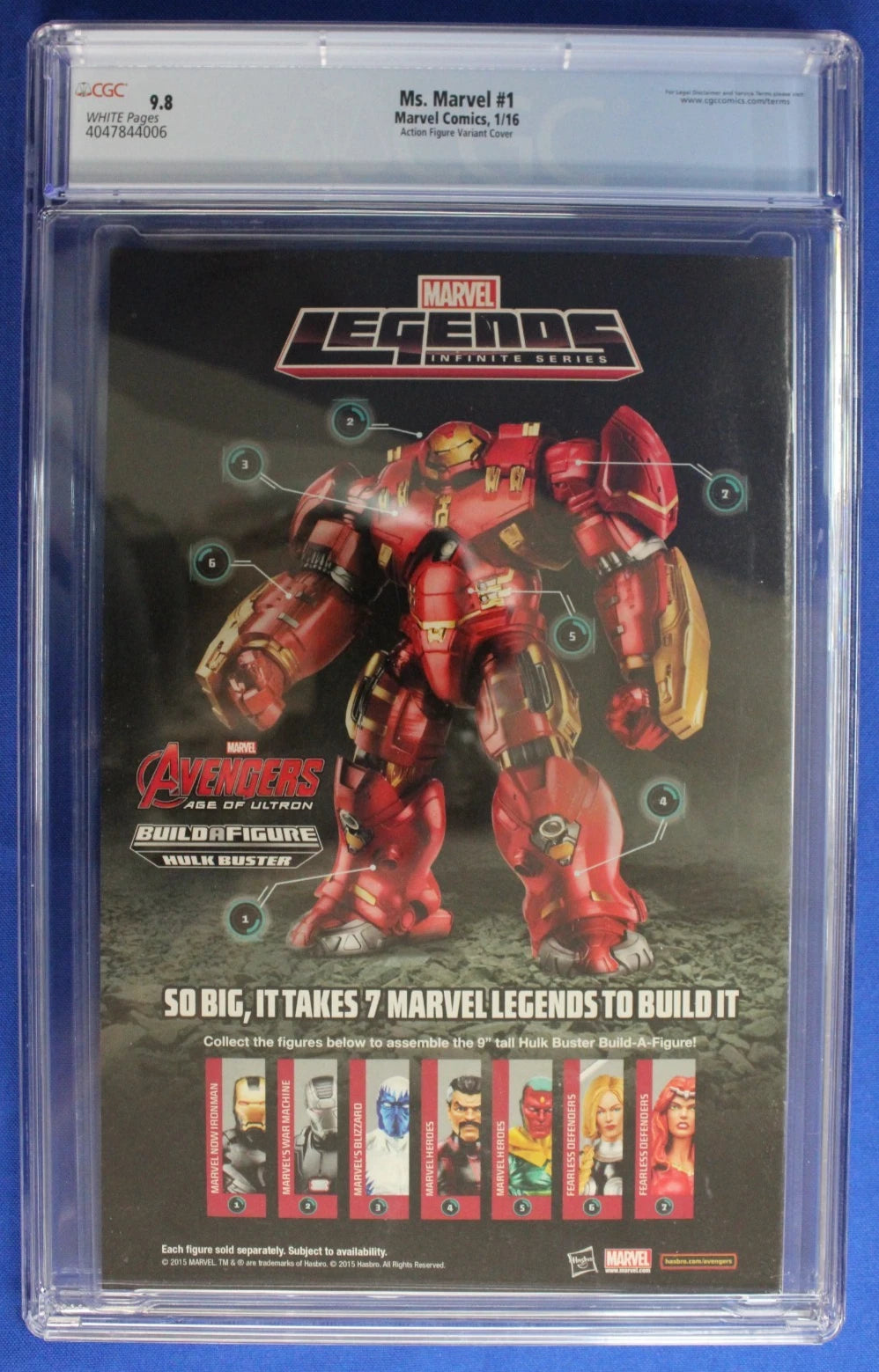 Ms. Marvel #1 Action Figure Variant CGC 9.8