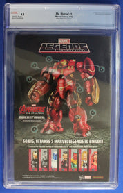 Ms. Marvel #1 Action Figure Variant CGC 9.8