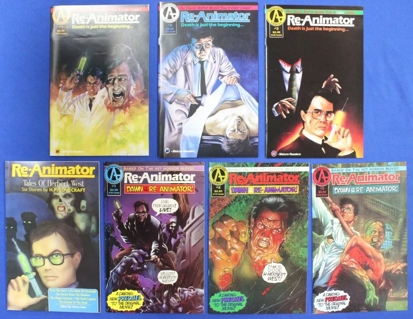 Re-Animator Lot of 7 VF-VF/NM