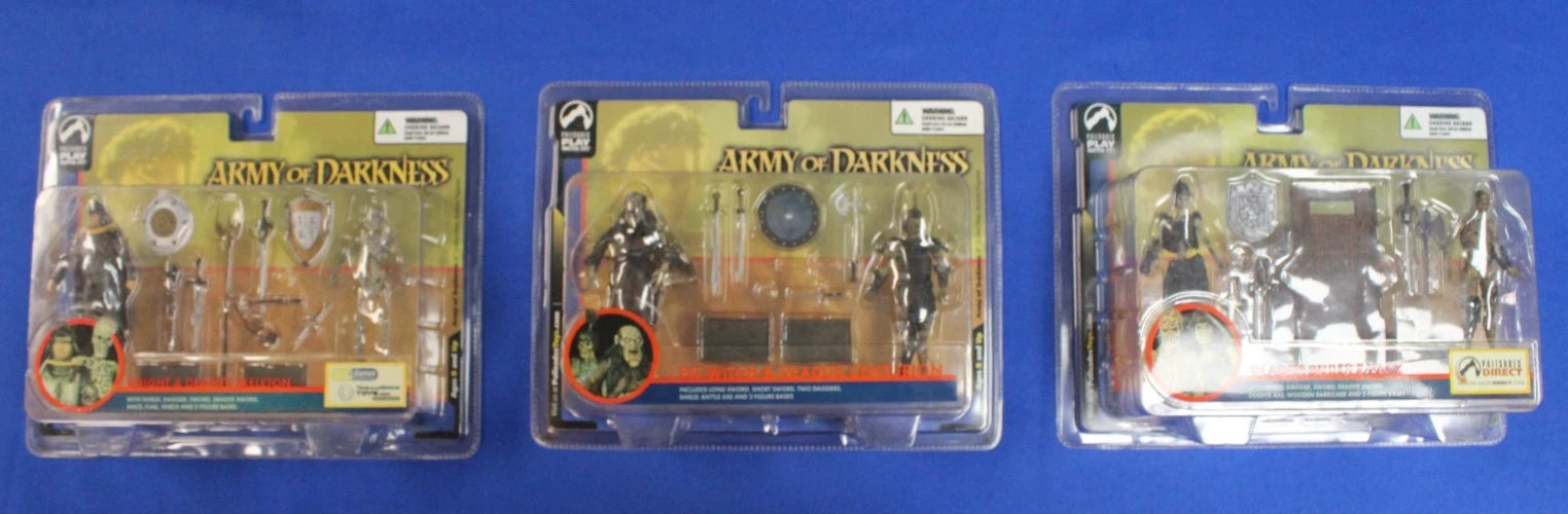 Palisades 2004 Army of Darkness lot of 3 Double Figures in Box and Sealed