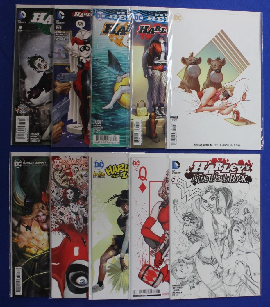 Harley Quinn Variants Lot of 10 VF/NM