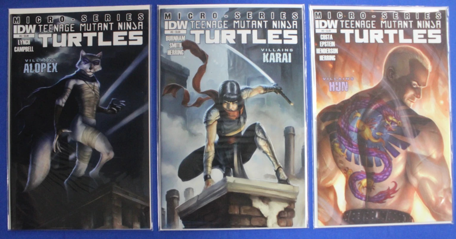 TMNT Micro-Series & Villains #1-8 Complete & Near Complete Sets Lot of 14 VF/NM