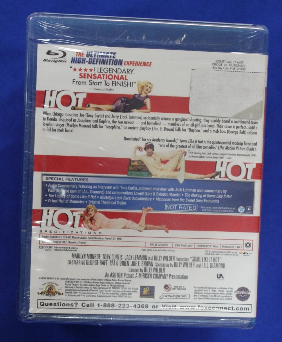 Marilyn Monroe Classic Film Collection Blu Ray Lot of 9 Movies Sealed