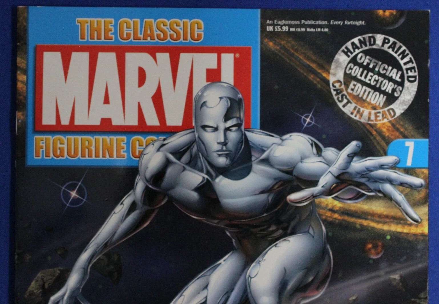 Eaglemoss Classic Marvel Collection Silver Surfer Lead Figurine & Magazine #7