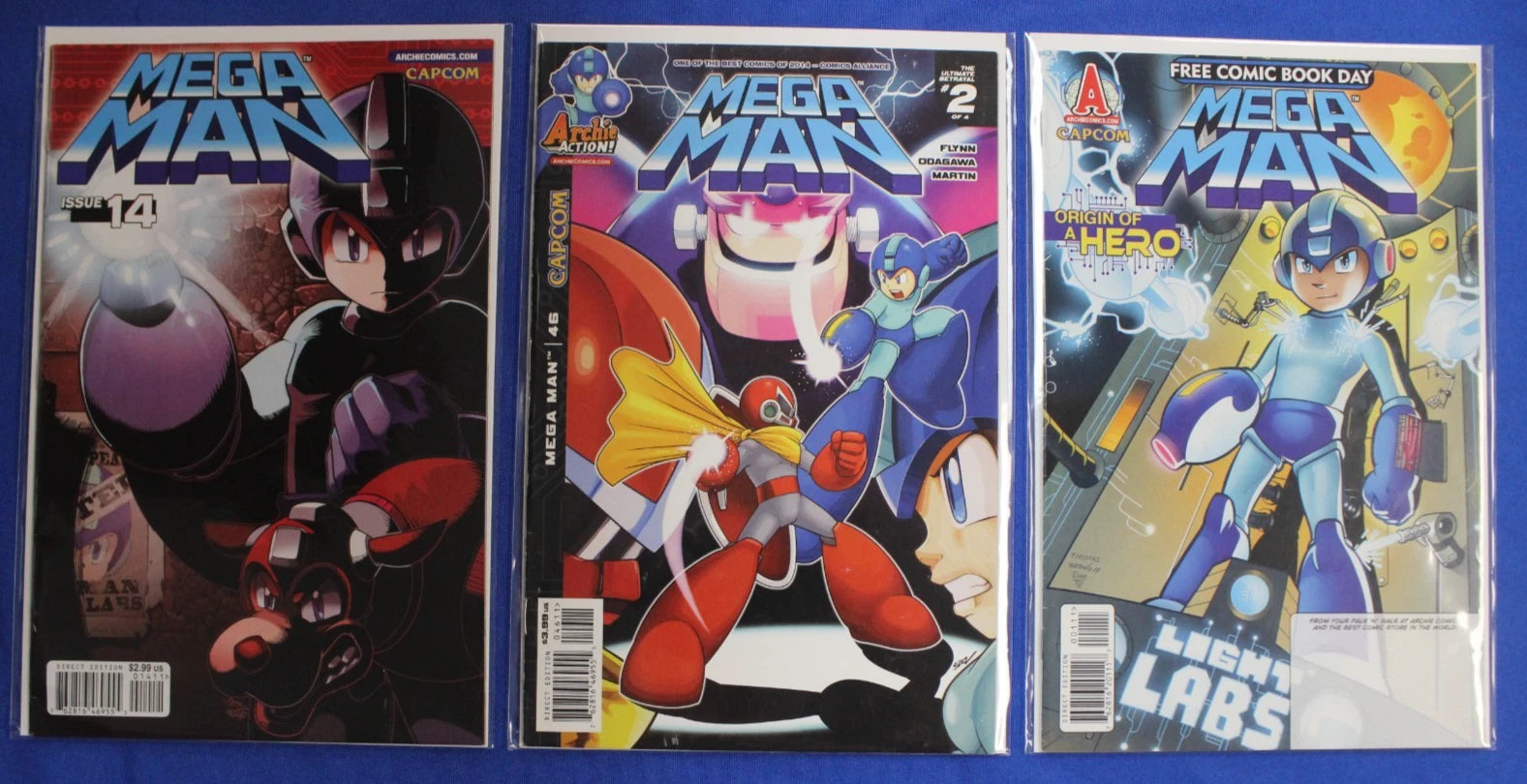 Mega Man #1-8, 10-14, 46 & FCBD + Variants Lot of 19 VF/NM