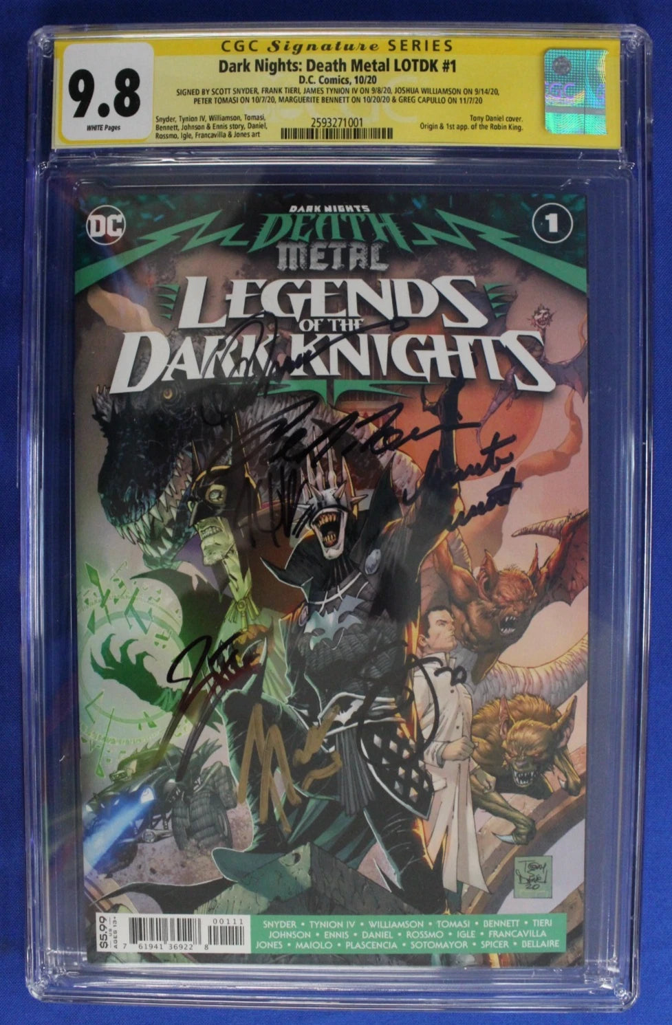 Dark Nights Death Metal LOTDK #1 CGC SS 9.8 SIGNED x7