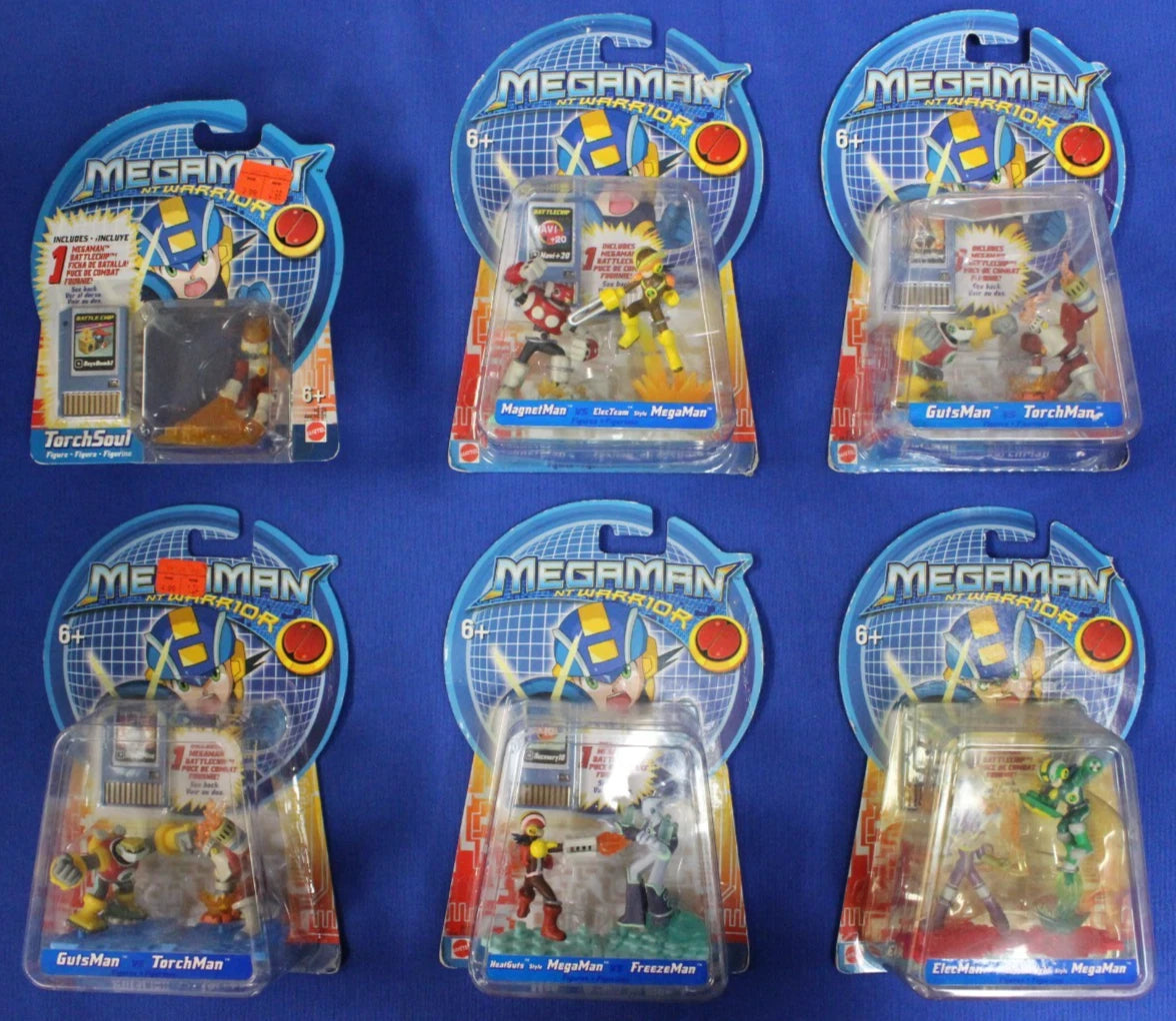 Megaman NT Warrior Miniature Figure Lot of 6
