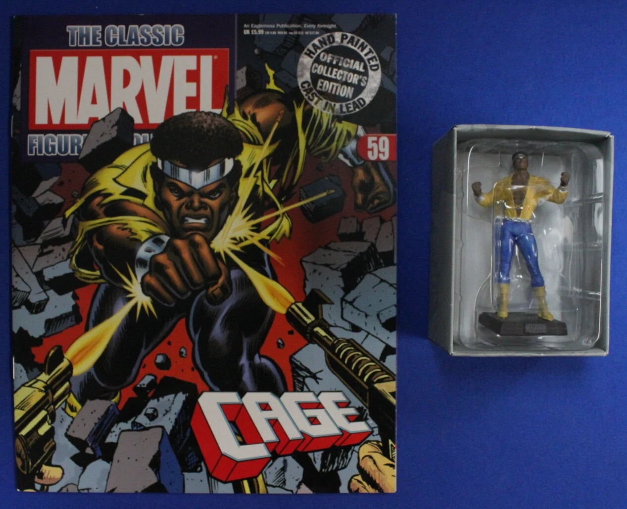 Eaglemoss Classic Marvel Collection Cage Lead Figurine & Magazine #59