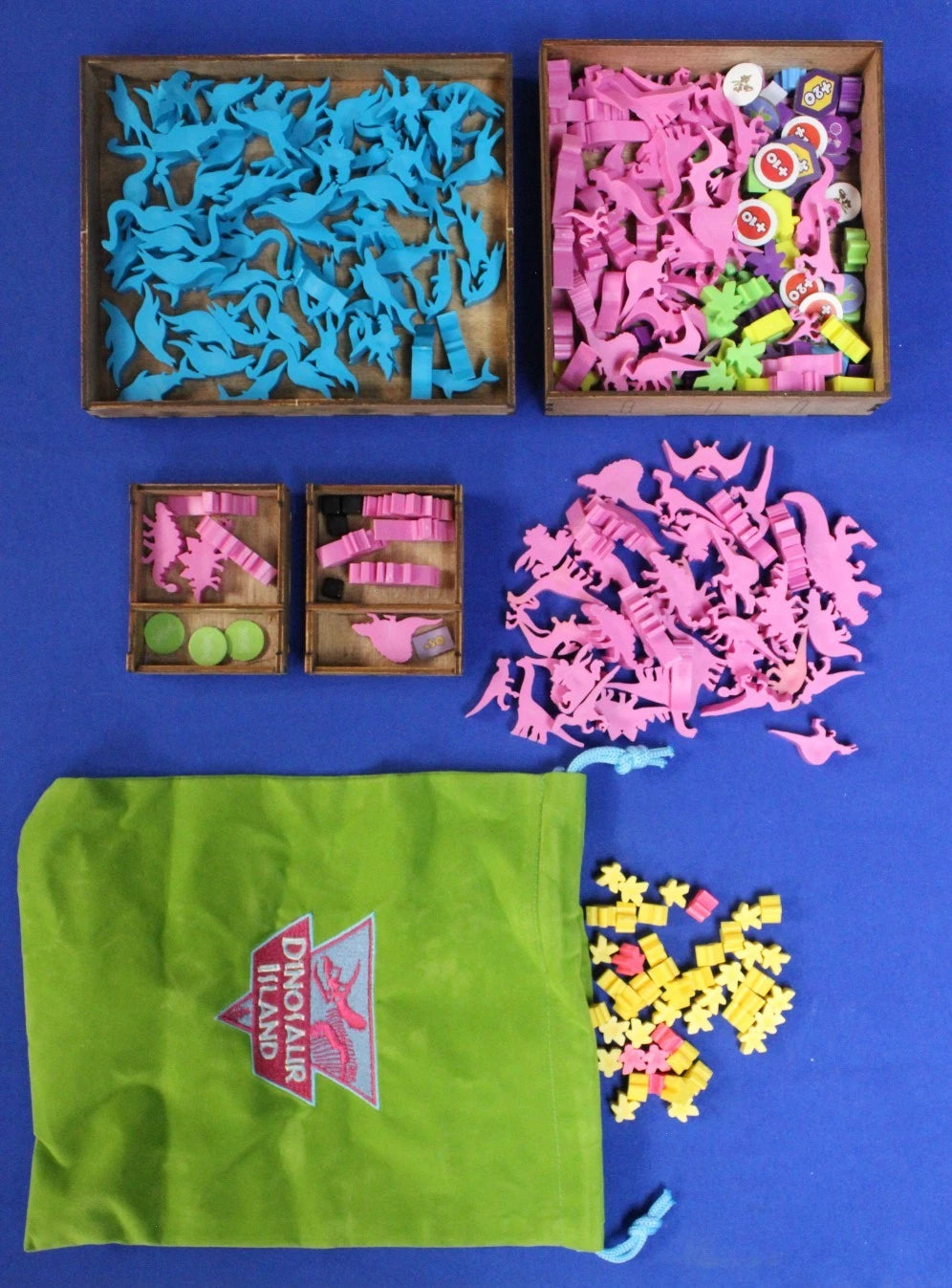 Dinosaur Island Xtreme Edition + Totally Liquid Expansion KS Lot w/ Storage Box