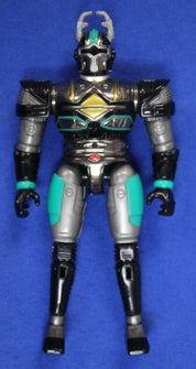 Bandai 1997 Mega Spectra Beetleborg Titanium Silver Figure Loose Complete
