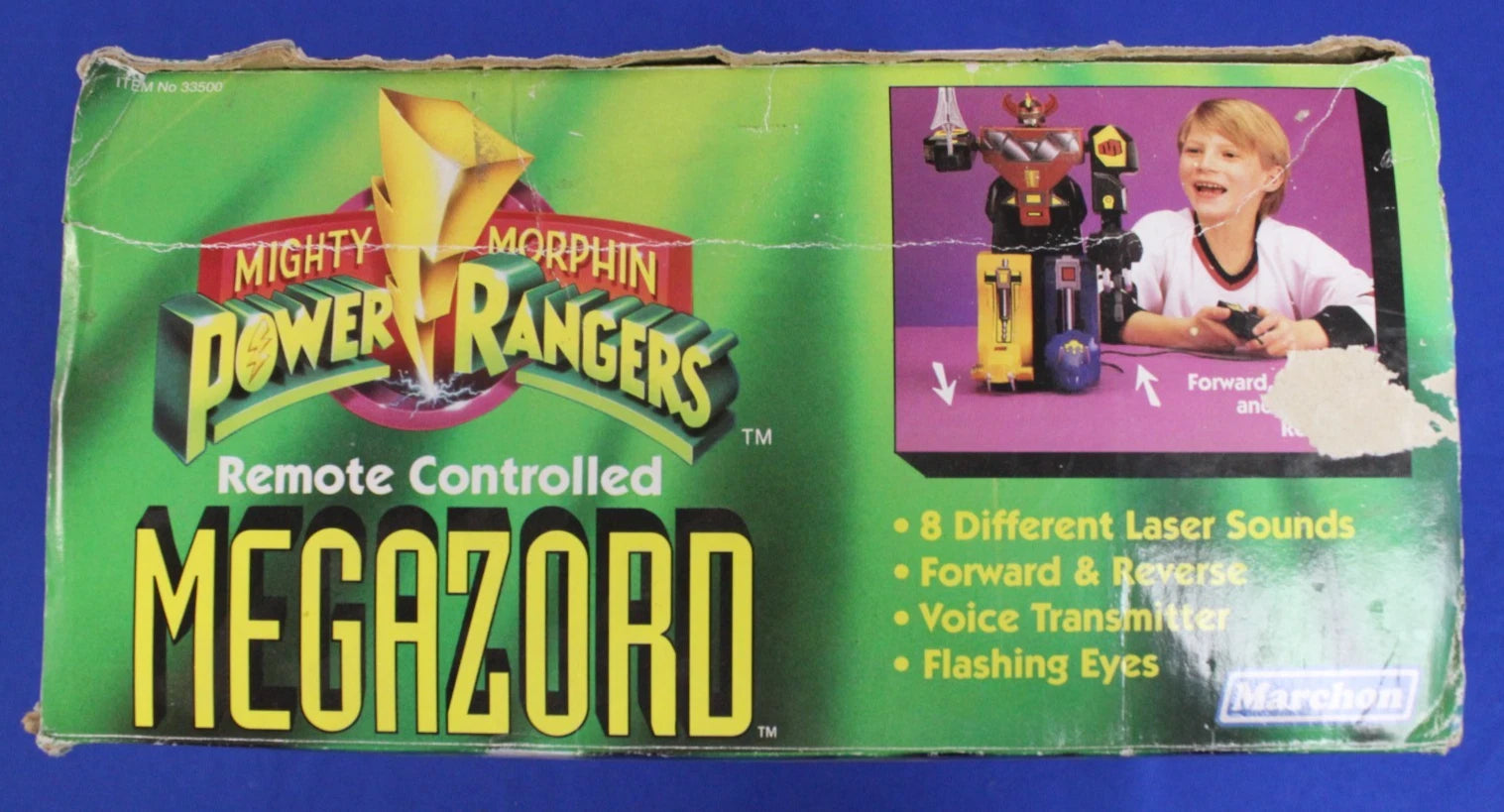 Marchon 1994 Mighty Morphin Power Rangers 14" RC Megazord Incomplete in Box