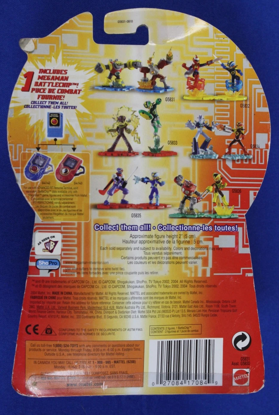 Megaman NT Warrior GutsMan vs TorchMan Figures in Box