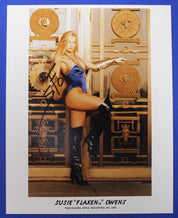 Flaxen #1 & Photo SIGNED by Suzie Owens w/ COA VF/NM