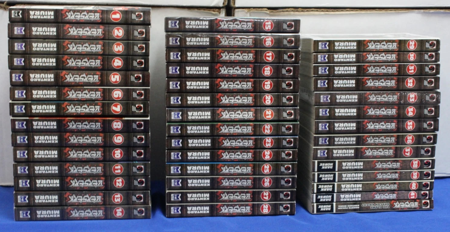Berserk Vol 1-41 + Flame Dragon Knight English Manga Near Complete Paperback Set