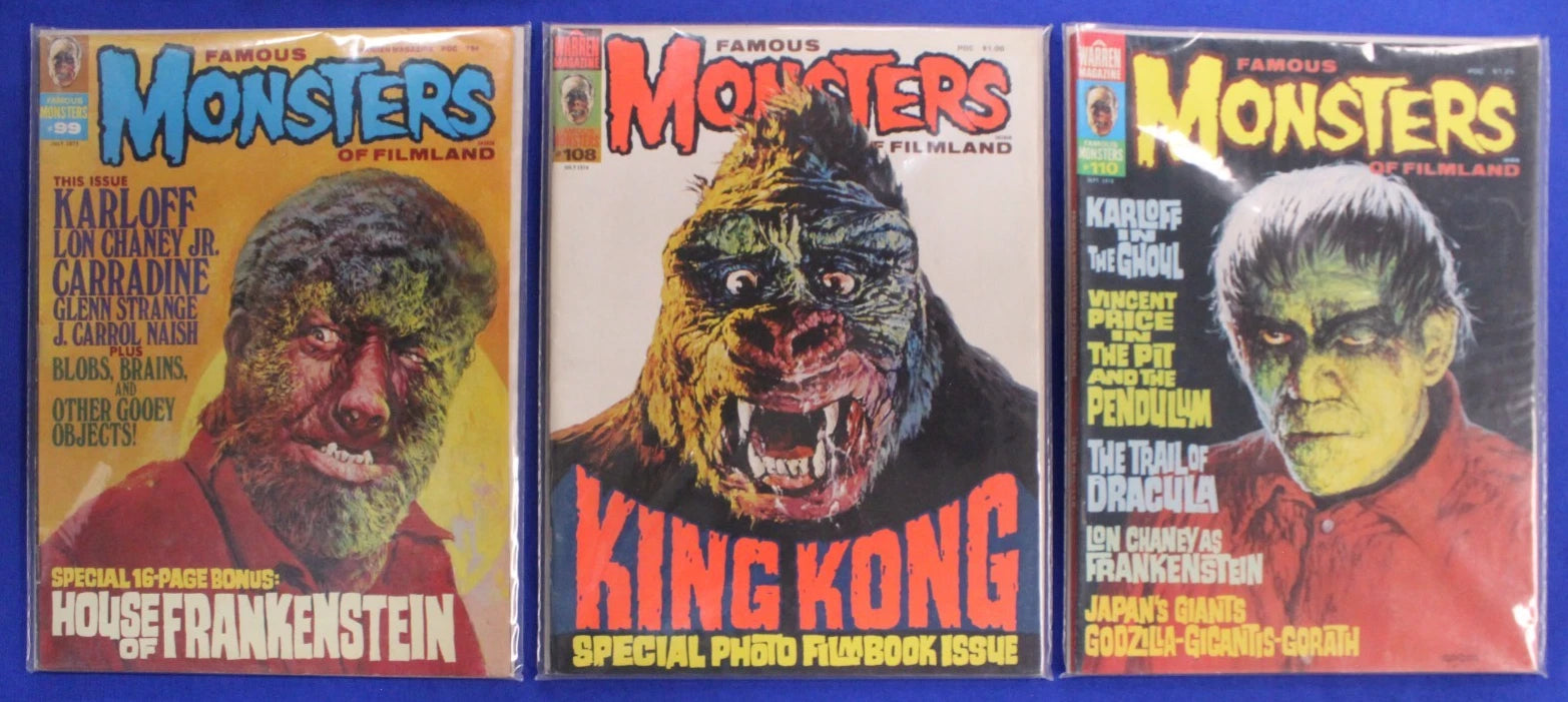 Famous Monsters of Filmland Magazine Lot of 39 FN-VF