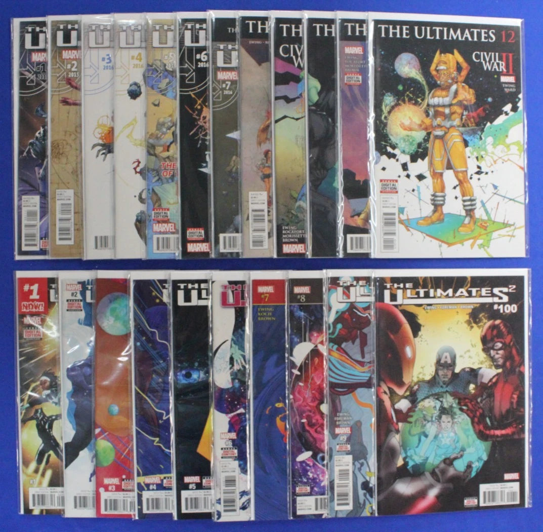 Ultimates #1-12 & Ultimates 2 #1-9 & #100 Complete Sets VF/NM