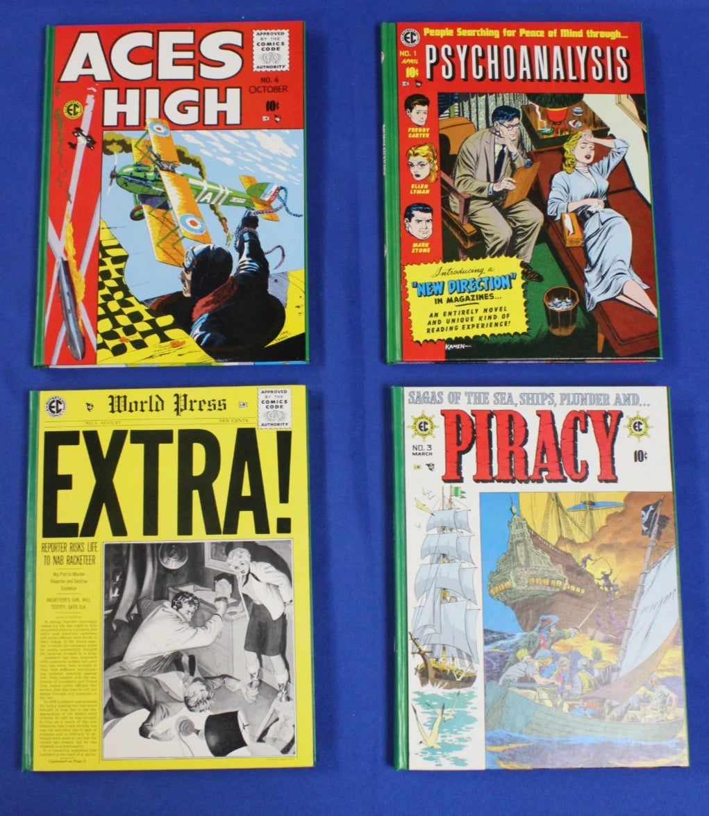 EC Comics Archive 1988 Aces High/Psychoanalysis/Extra!/Piracy Volumes Slipcase