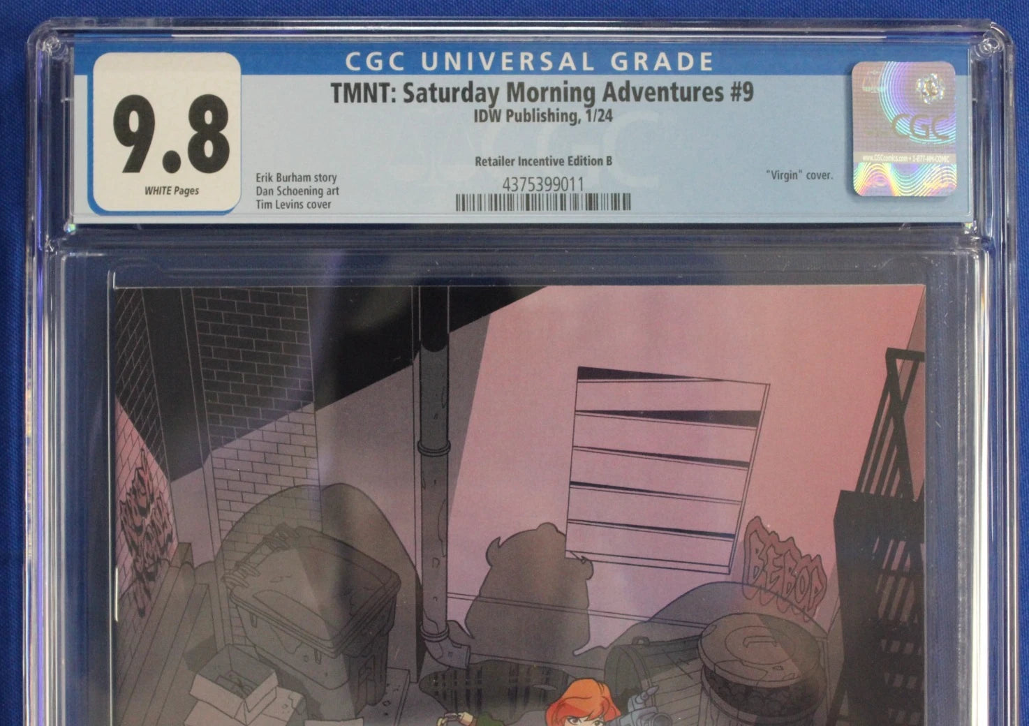 TMNT Saturday Morning Adventures #9 1:25 Virgin Variant CGC 9.8 NM/M