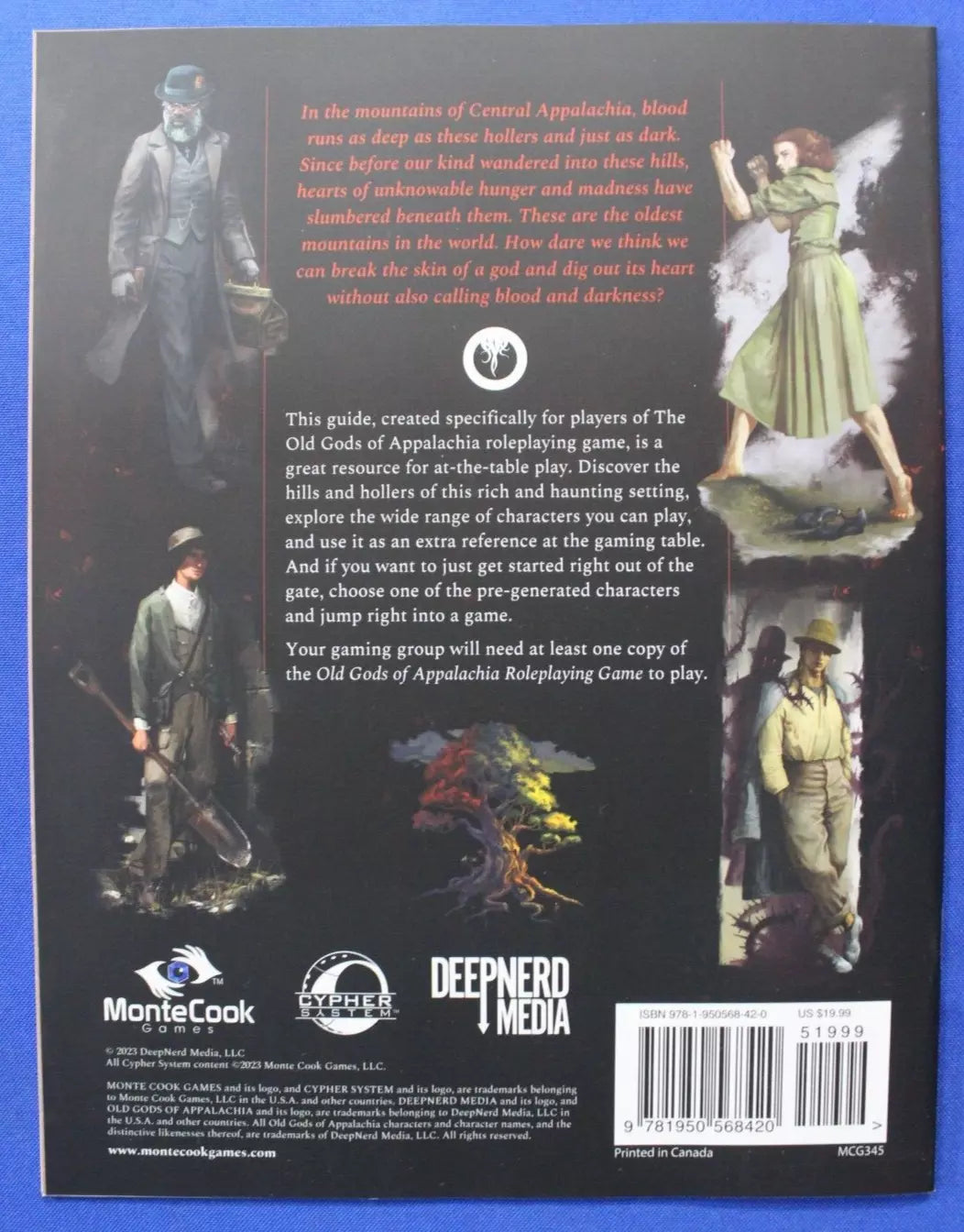 Old Gods of Appalachia Roleplaying Game Core Rulebook, Player's Guide, GM Screen, & Character Portfolio