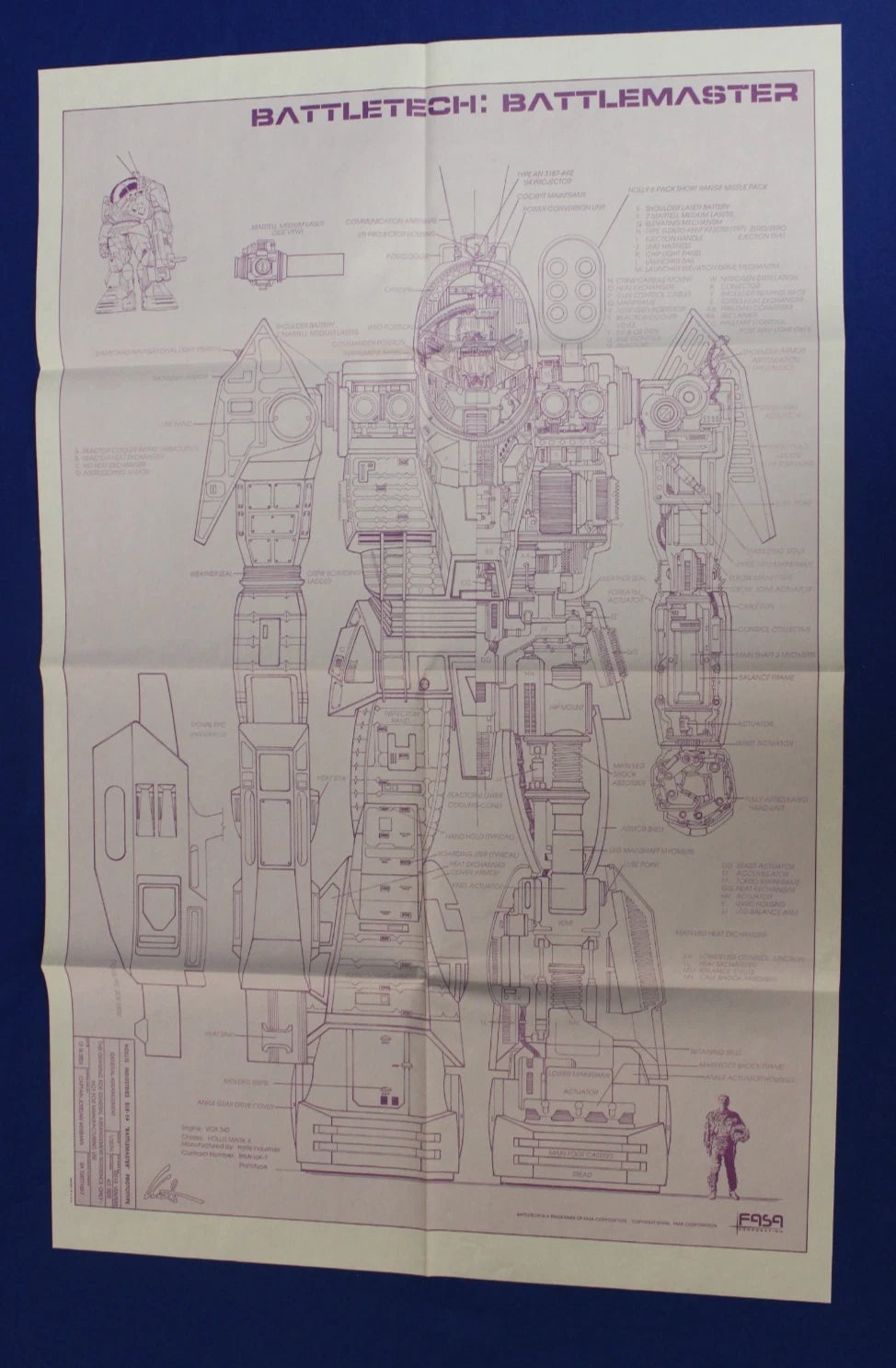 FASA Corporation Battletech Technical Blueprints Complete Set