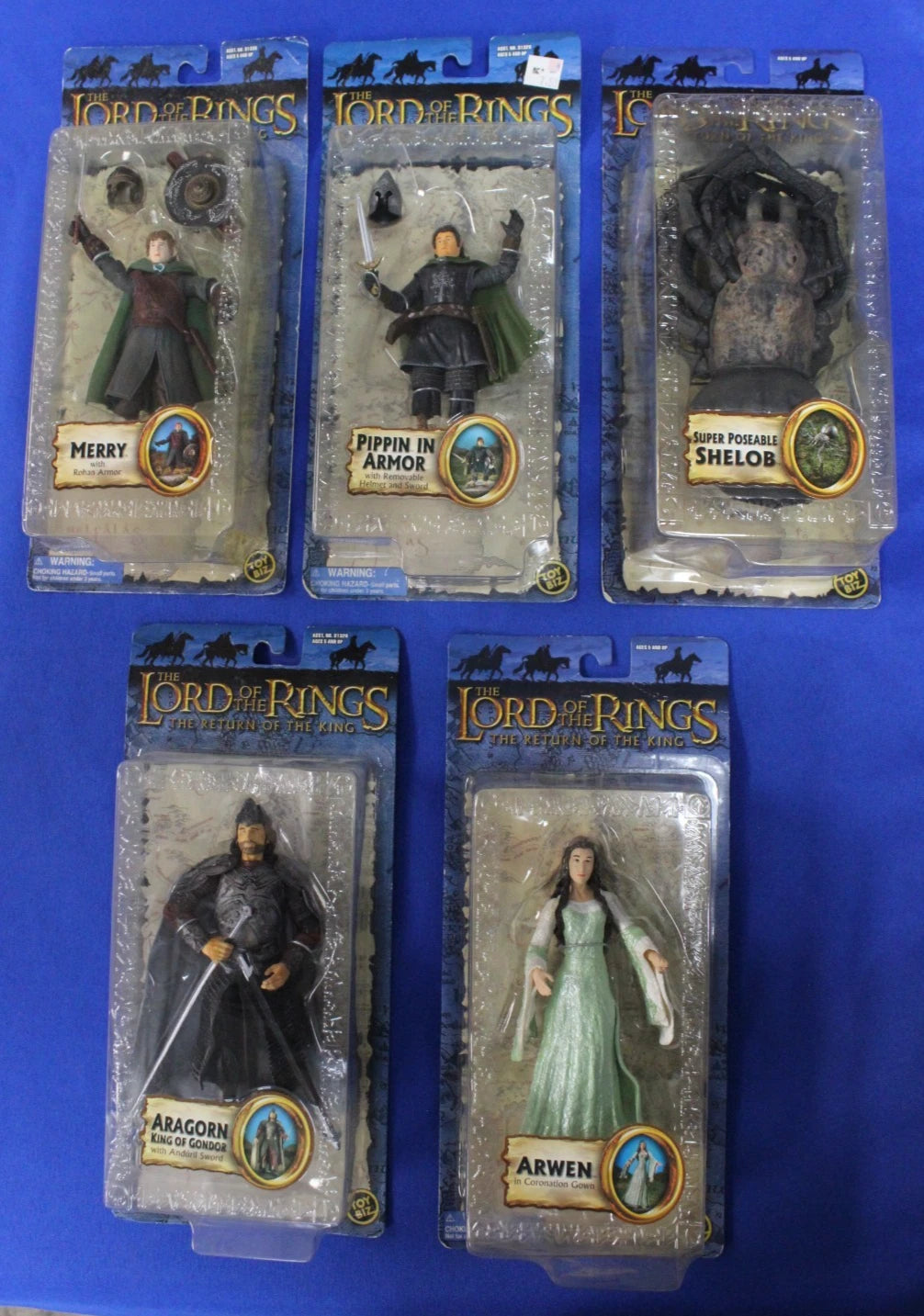 Toy Biz Lord of the Rings Trilogy Action Figure Lot of 20 Figures in Box