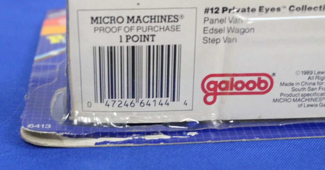 Galoob Micro Machines Private Eyes Collection #s 3 5 6 & 12 Complete in Box