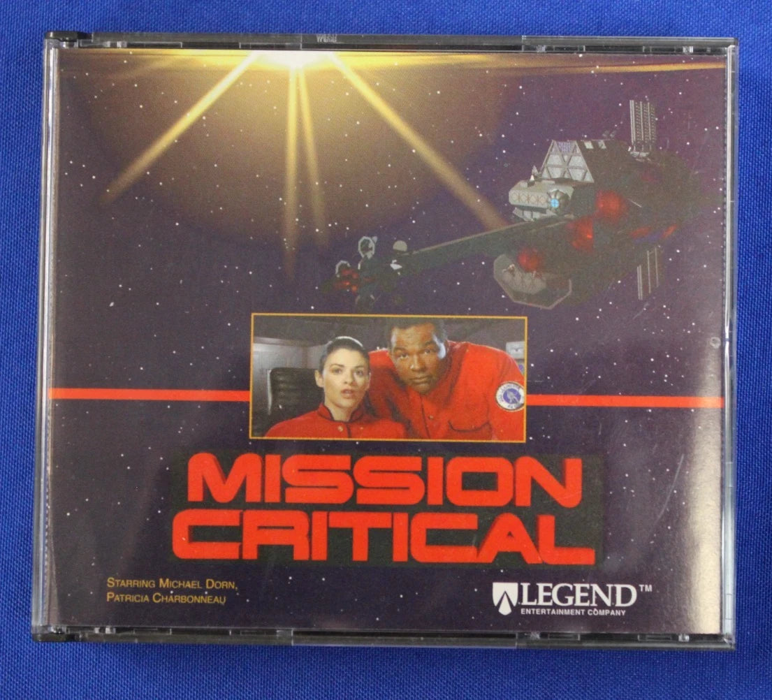 Legend Entertainment 1995 Mission Critical Complete 3 Disc + Floppy Patch
