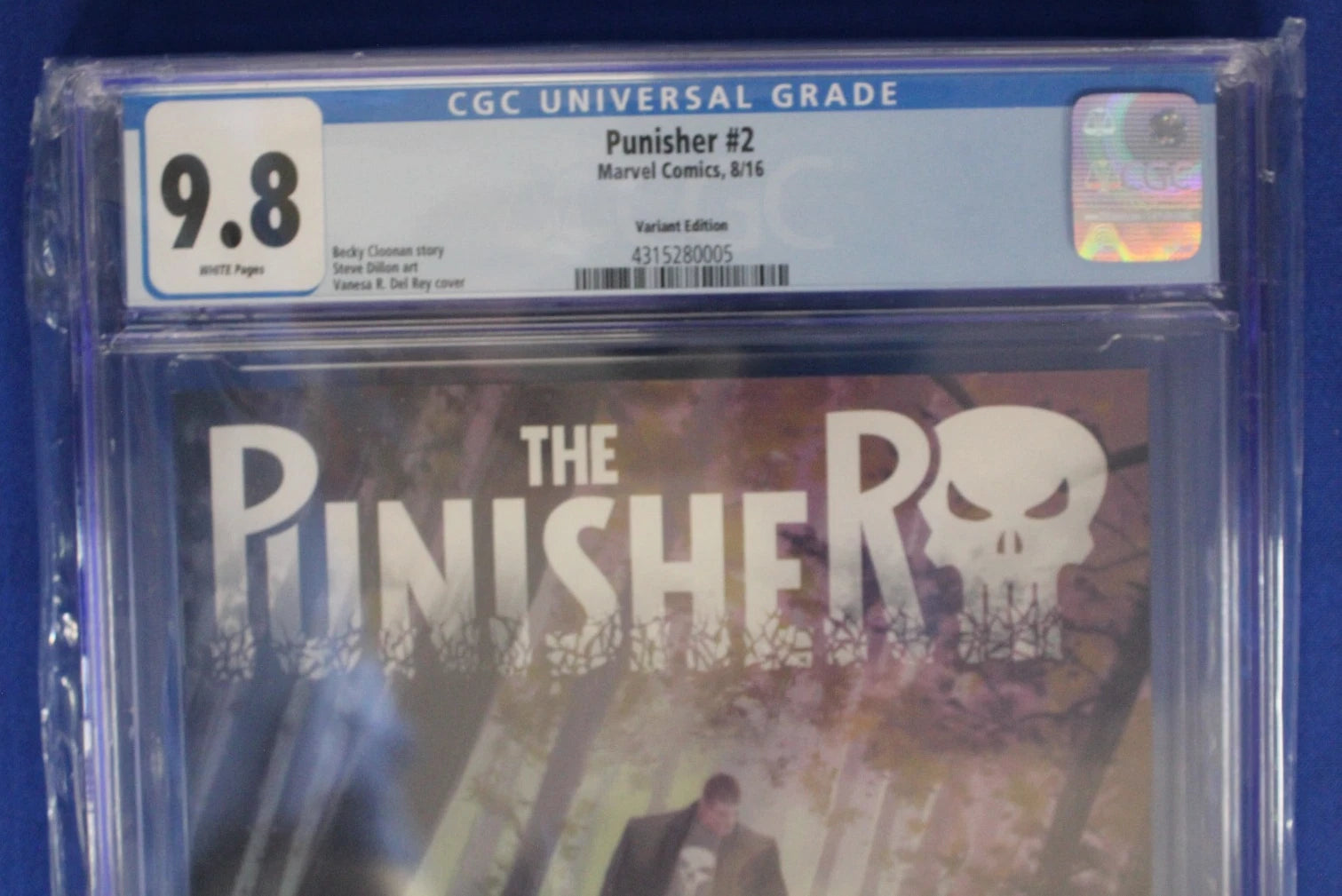 Punisher #2 1:25 Vanesa R. Del Rey Variant CGC 9.8 NM/M