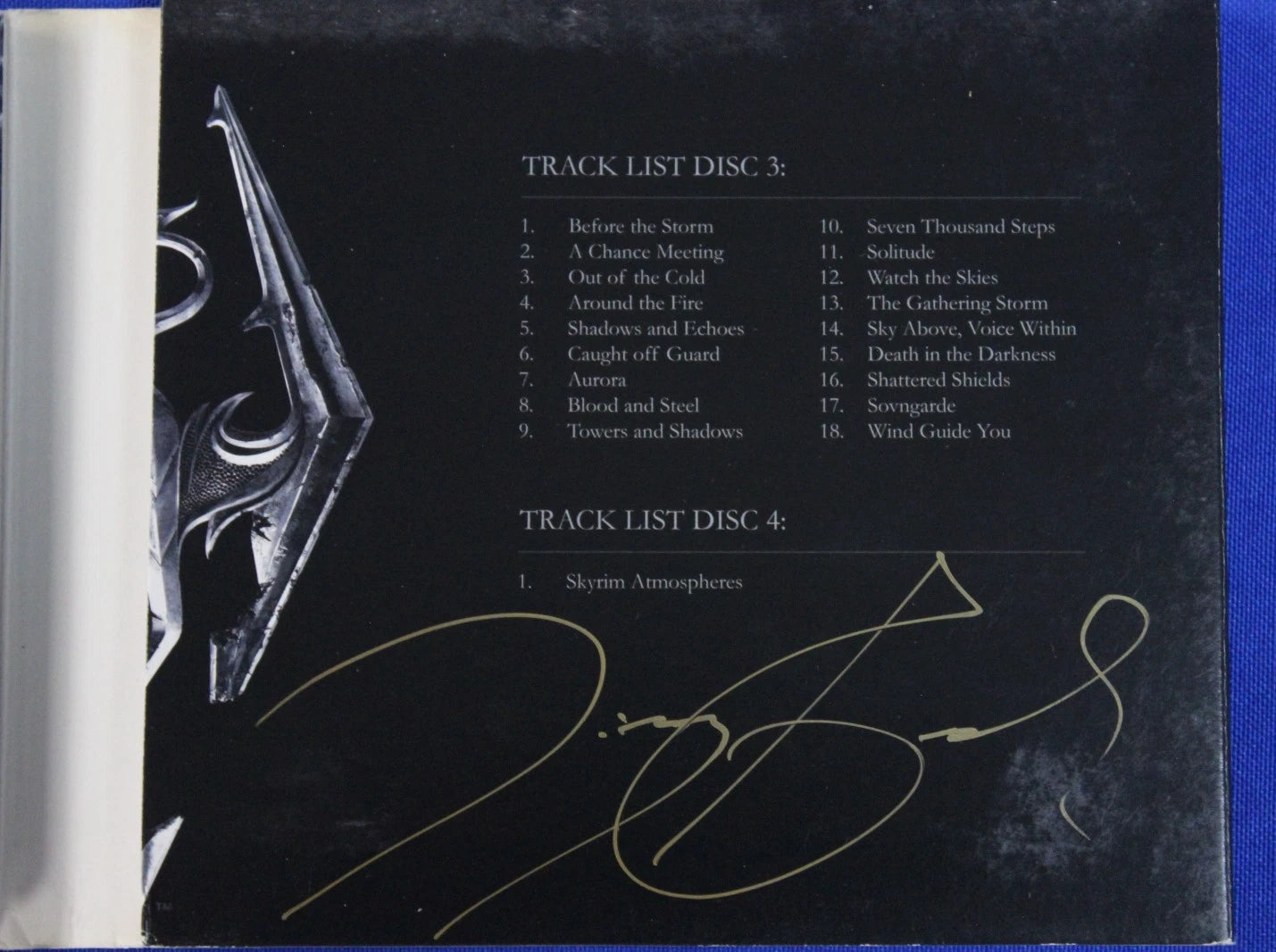 The Elder Scrolls V Skyrim Soundtrack CD Set Signed by Jeremy Soule