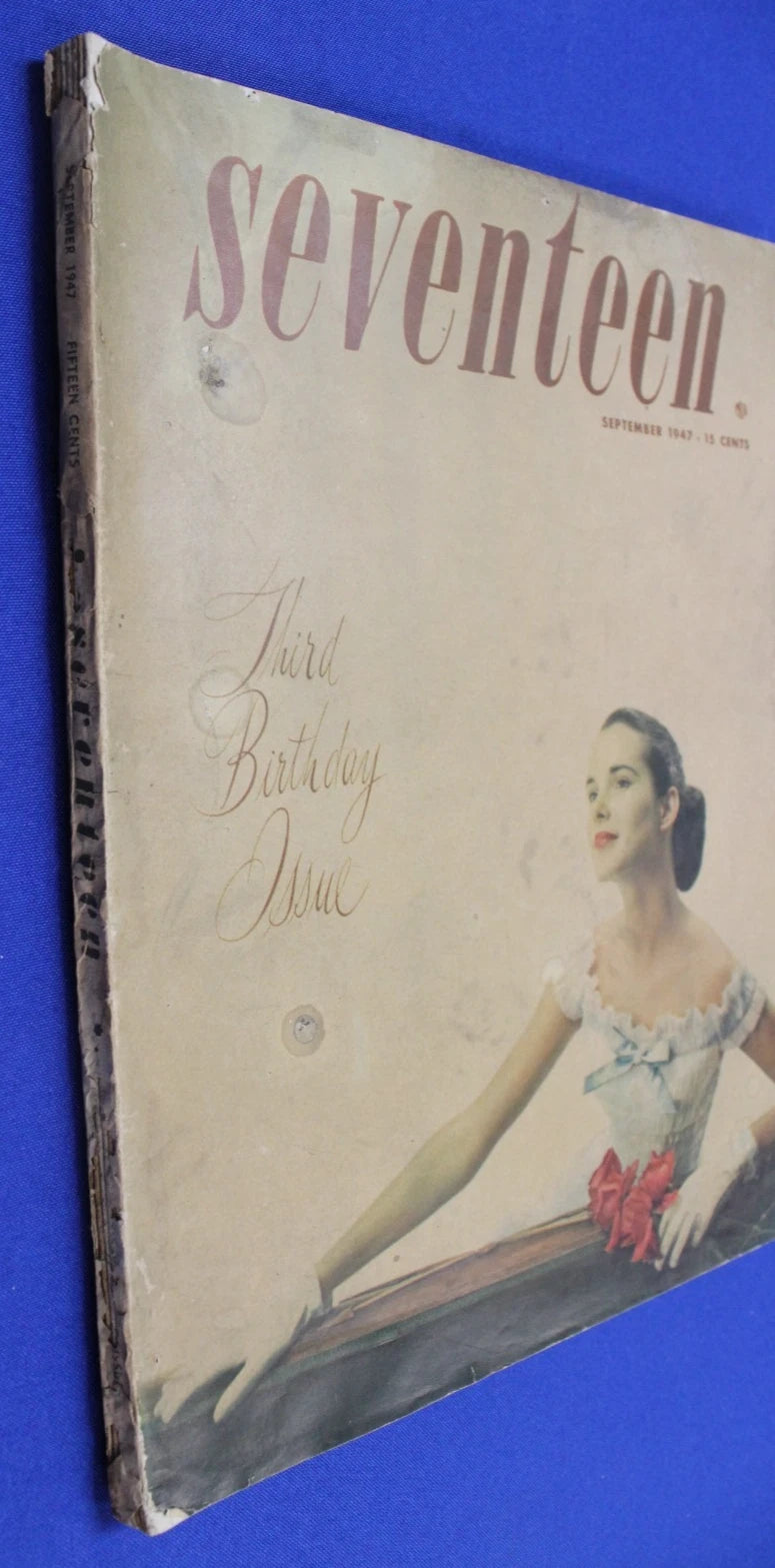 Seventeen Magazine September 1947 Third Birthday Issue