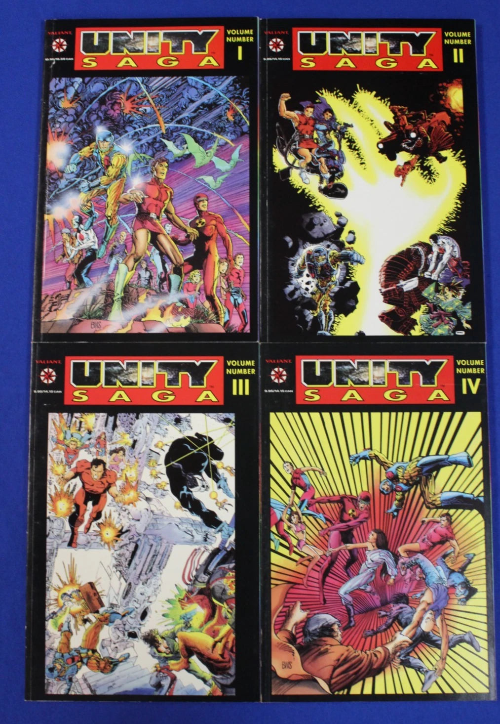 Valiant Comics 1994 Unity Saga Slipcase Volumes 1-4 Paperback