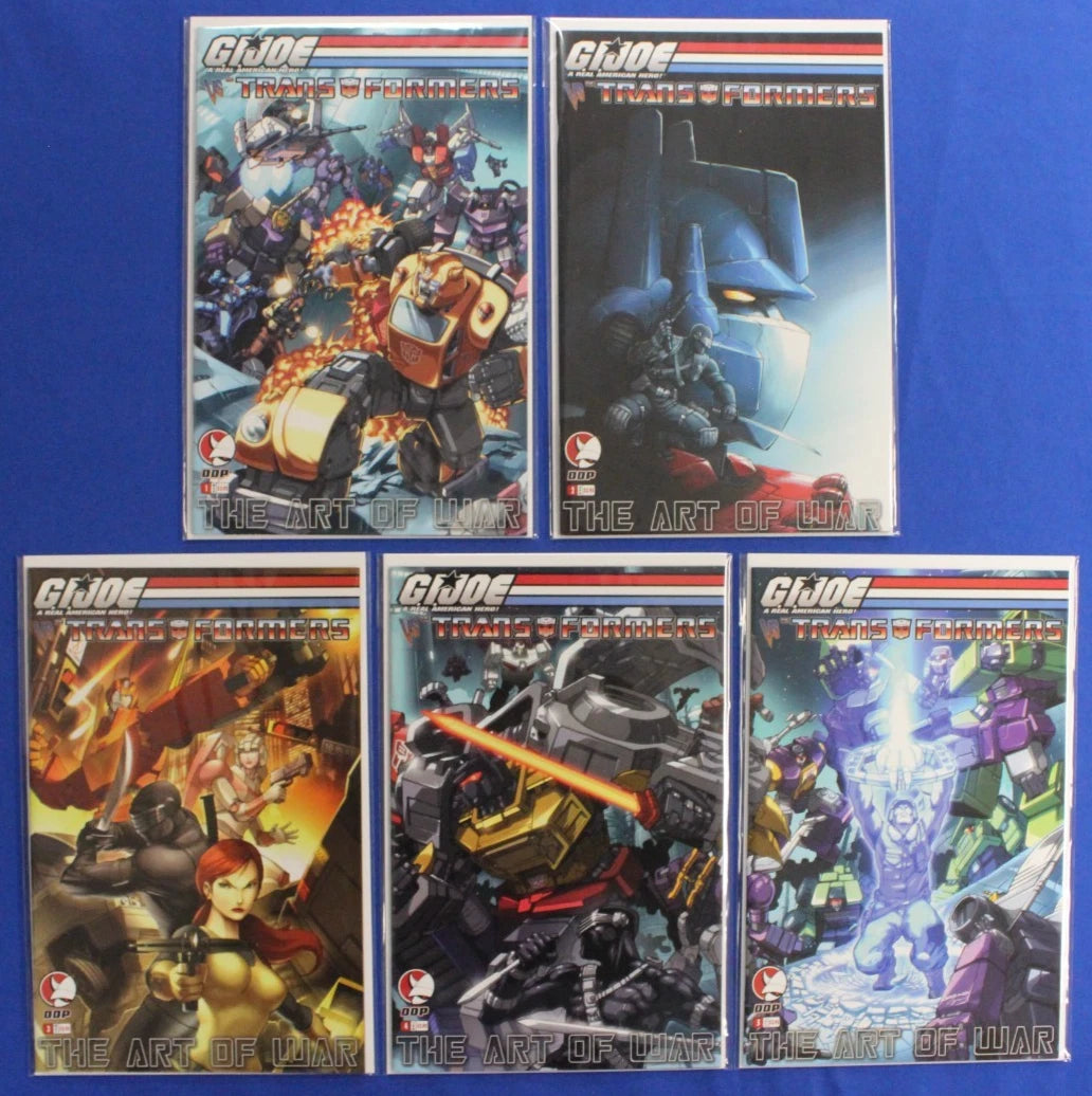 GI Joe vs. Transformers II #1-4 + Art of War #1-5 Lot of 9 VF