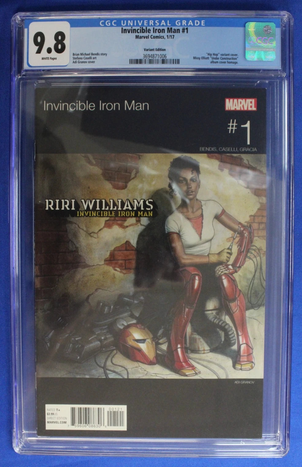 Invincible Iron Man #1 (2017) Hip-Hop Variant CGC 9.8