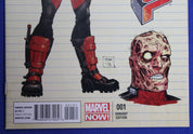 Deadpool #1 1:25 Tony Moore Variant VF/NM