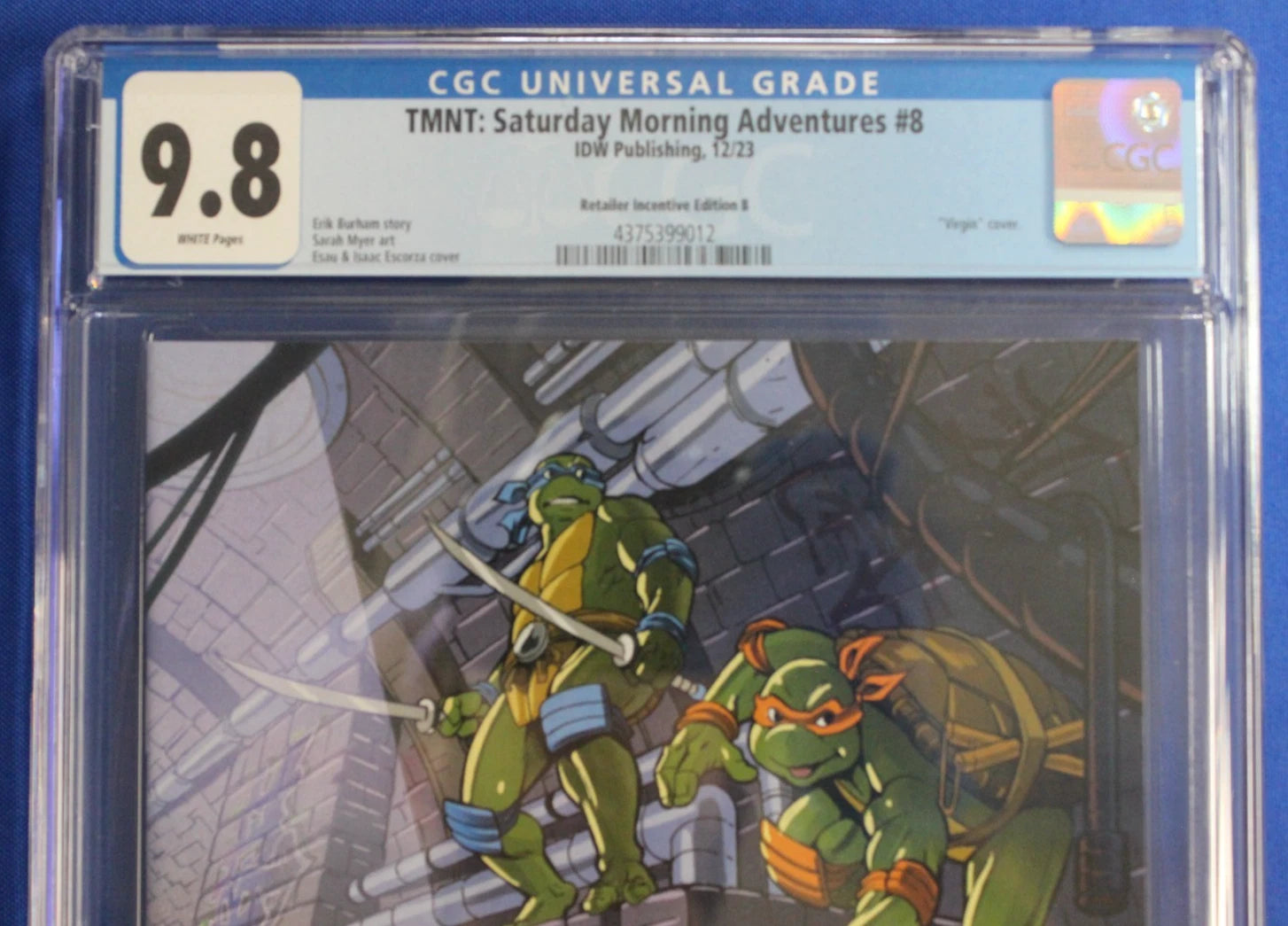 TMNT Saturday Morning Adventures #8 1:25 Virgin Variant CGC 9.8 NM/M