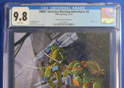 TMNT Saturday Morning Adventures #8 1:25 Virgin Variant CGC 9.8 NM/M