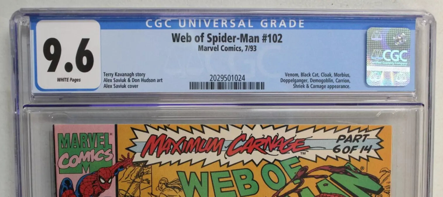 Web of Spider-Man #102 CGC 9.6 NM+